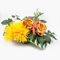 Stroik wiązanka na cmentarz grób kompozycja Chryzantema kwiatów sztucznych