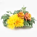 Stroik wiązanka na cmentarz grób kompozycja Chryzantema kwiatów sztucznych