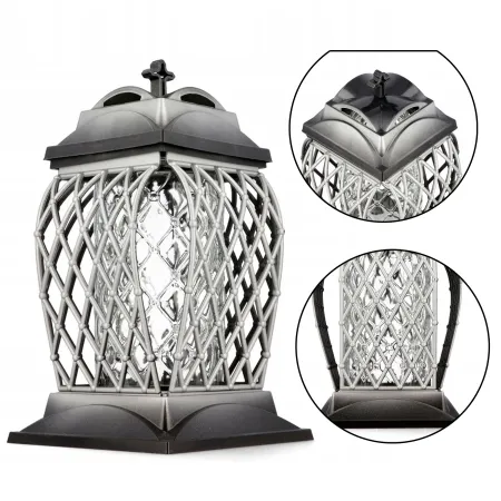 Elegancki ażurowy złoty znicz ozdobny kapliczki znicz na cmentarz grób