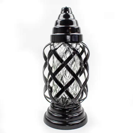 Elegancki czarny Ozdobny znicz kapliczka znicz na cmentarz grób