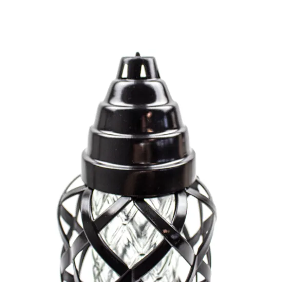 Elegancki czarny Ozdobny znicz kapliczka znicz na cmentarz grób