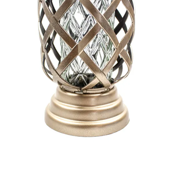 Elegancki złoty Ozdobny znicz kapliczka znicz na cmentarz grób