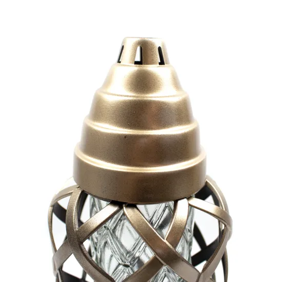 Elegancki złoty Ozdobny znicz kapliczka znicz na cmentarz grób